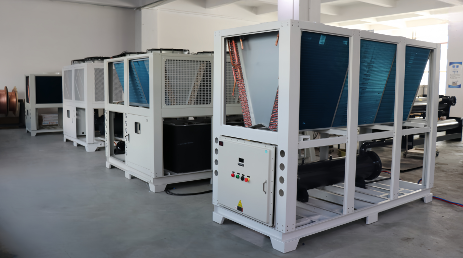 15HP Inverter Air-cooled Scroll Chiller, Inverter Chiller, Air-cooled Chiller, Industrial Water Chiller, Scroll Chiller, Energy-efficient Chiller, PLC Chiller Control, Industrial Cooling System