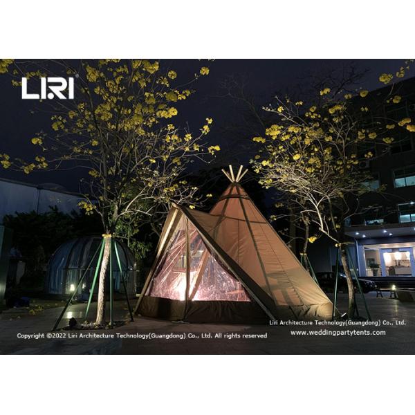 Waterproof Jungle Glamping Tipi Event Tent Heavy Duty Canvas Tents
