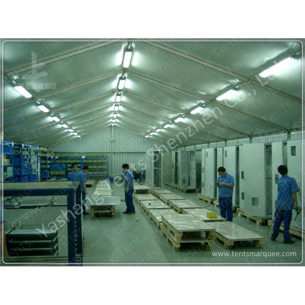 Industrial Canopy Shelter Temporary Workshop Tent With Corrugated Sheet Wall