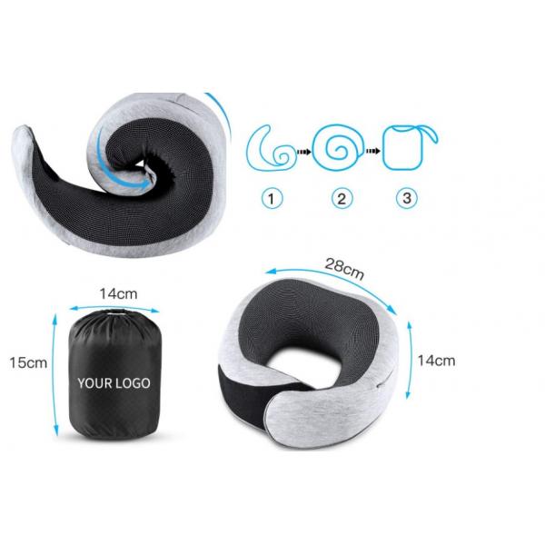 Memory Foam Eye Mask and Neck Rest Cushion Set Portable Cooling U Design Travel Pillow