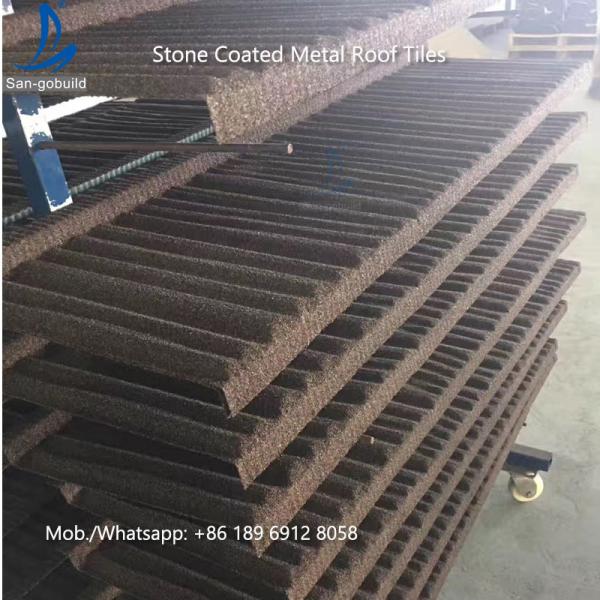China Low Price Stone Coated Metal Roof Tile / Roof Shingle / Decras Roofing Sheet