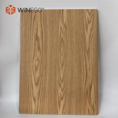 Noise Reduction Woodgrain Print PET Decorative Acoustic Panels 9mm Thick
