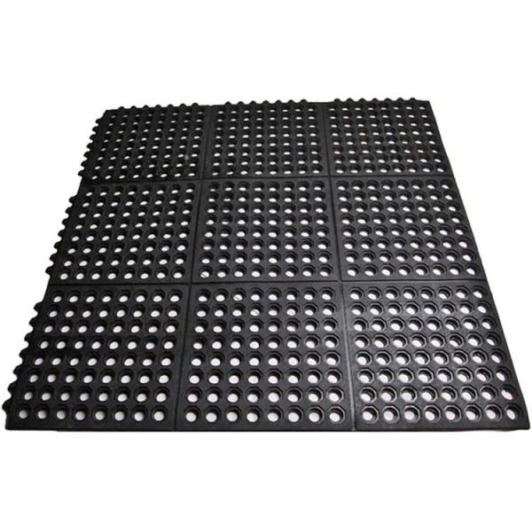 Anti-Fatigue Rubber Floor Mat Commercial Grade Grease Resistant Non-Slip Recycle Tyre Floor Mats For Restaurant Kitchen