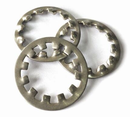 M4x12 Size Stainless Steel Internal Tooth Lock Washer Zinc Plate Surface DIN6797J