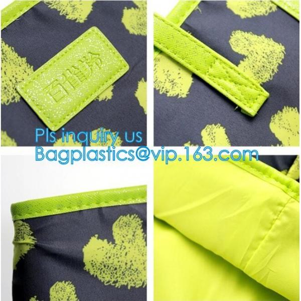 Portable Clothing Storage Shopping Bag Women Fashionable Travel PVC Beach Bag Female Casual Toiletry Shoulder Bags, carr