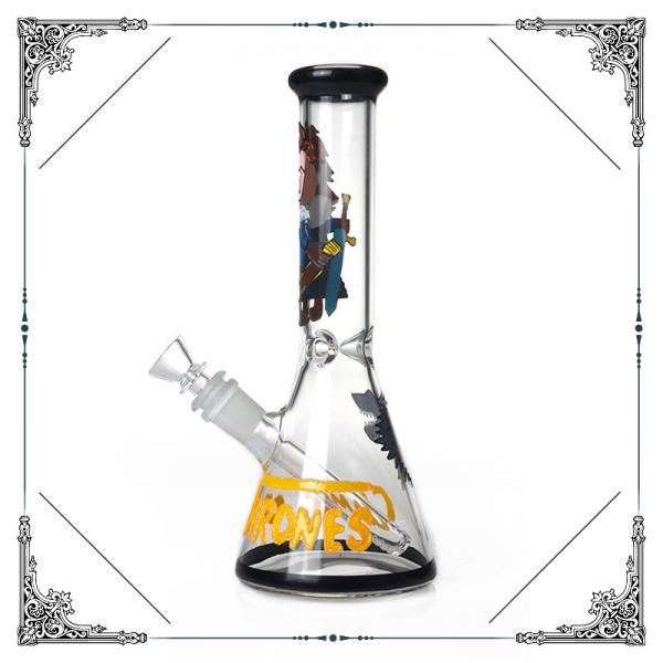 10 Inches Game of Thrones Bong Hand Blown Glass Water Pipe Mix Design In Stock