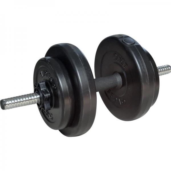 Gym Rubber Coated Dumbbell Set Barbell 20kgs Unisex Gender Black