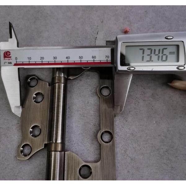 4 Inch Butterfly Gate Hinges , Butterfly Leaf Hinge 2.5mm Thickness