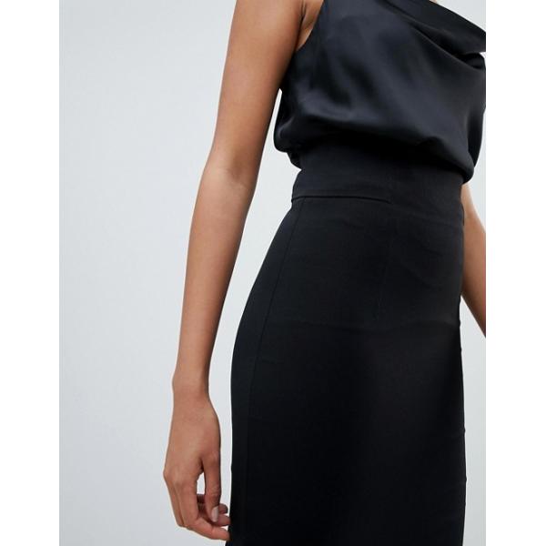 custom make plain black classic zip back midi skirt for girls