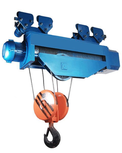 1 Ton - 50 Ton Electric Wire Rope Hoist With Overspeed Protection System