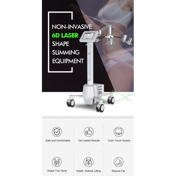 Green Red Wavelength Laser Therapy Machine 6D Slim Lipo Machines