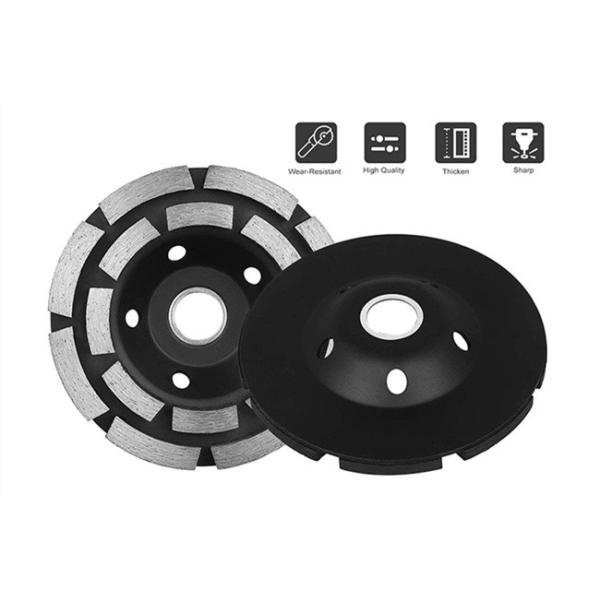 Черное 5 колесо чашки диаманта строки дюйма 125mm двойное спекло