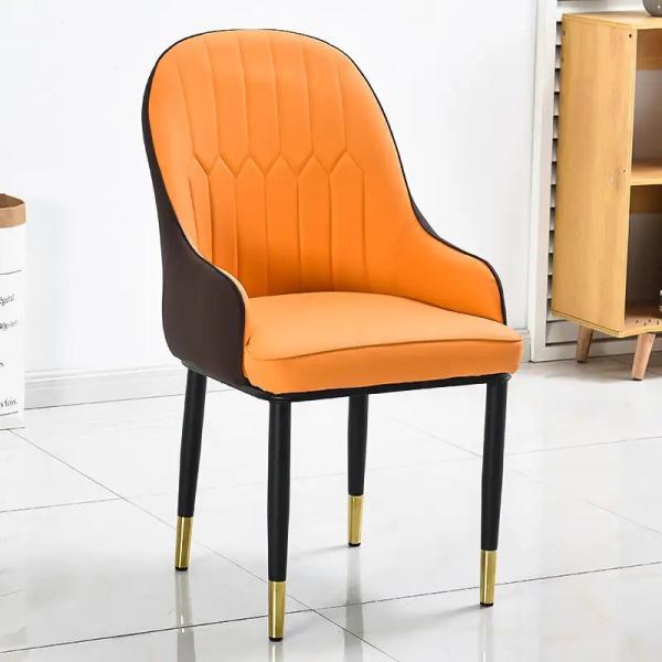 Contemporary High Back Upholstered Dining Chairs Patchwork Modern Dining Chair