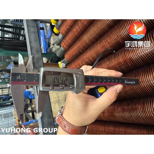ASTM A106 Embedded G Type Fin Tube With Cu T2 For Chemical Plant Air Coolers