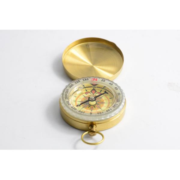 Waterproof DFG298 Brass Compass Multifunctional Antique Compass for Outdoor