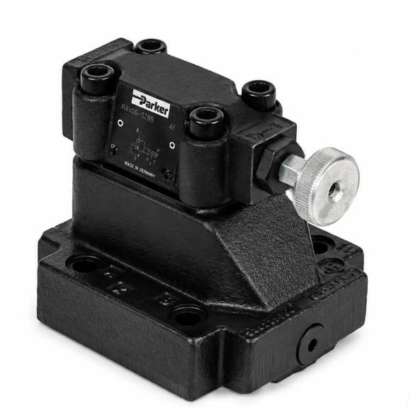 Parker Pilot Operated Relief Valve 016-87820-5 for Hydraulic Pressure Control