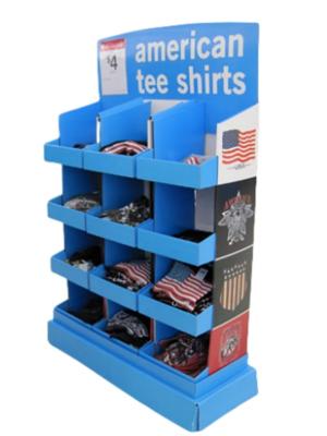 Custom Corrugated Cardboard Display Stands Glossy Lamination For Promotion / Advertising