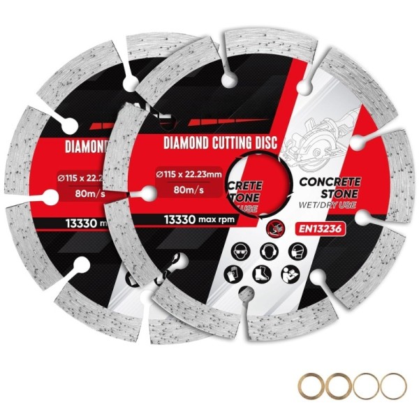Professional 4-1/2 Inch Crack Chaser Blade | 1/4 Extra-Thick Segment for Masonry