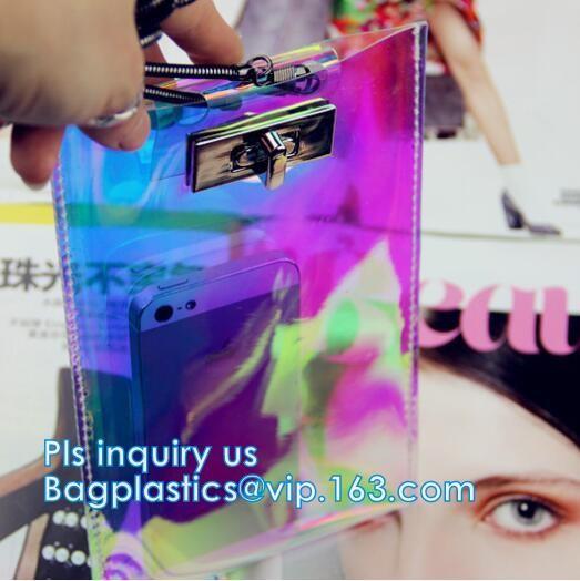 phone purse with cash holder phone case wallet with wrist coin purse, wallet with cell phone pocket, Clear PVC/Vinyl sho