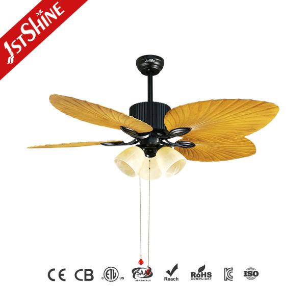 5 Blades Abs Classic Ceiling Fans Hotel Decorative Flower Design