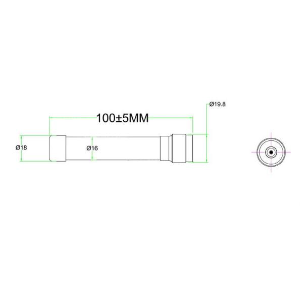 High Gain 433MHz Outdoor Omnidirectional Tv Antenna Waterproof 2dBi