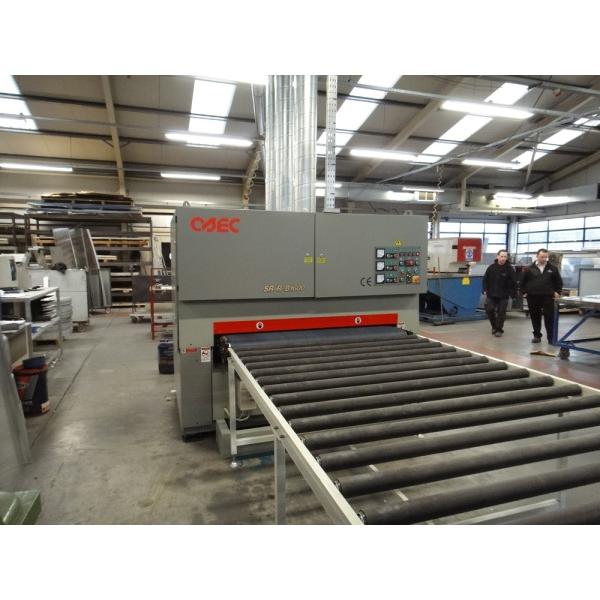 Precise Control Wide Band Sander , Sheet Metal Deburring Finishing Machine
