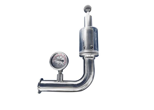100% Sanitary SS Pressure Relief Valve Semi Bright Surface In Beer / Beverage