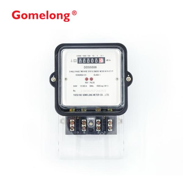 Transparent polycarbonate main cover three phase four wire electric power meter