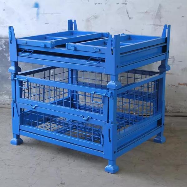 Heavy Duty Stacking Steel Box Storage and Transport Iron Turnover Cabinet for Storage