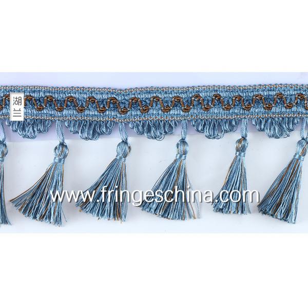 Handmade fashionable chain beads lace tassels fringes for curtain/sofa/pillow decoration