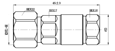 Коннектор 4.3-10M для 1/2 Supwe Flex кабеля