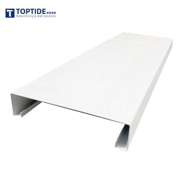Custom Metal Perforated Linear Aluminum Strip Ceiling For Office Ceiling System