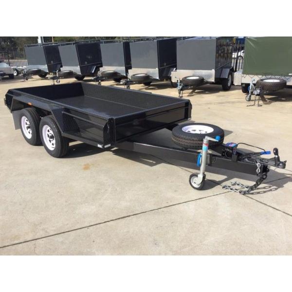 Industrial 10x5 Heavy Duty Tandem Axle Painted Trailer 2000KG With Mudflaps