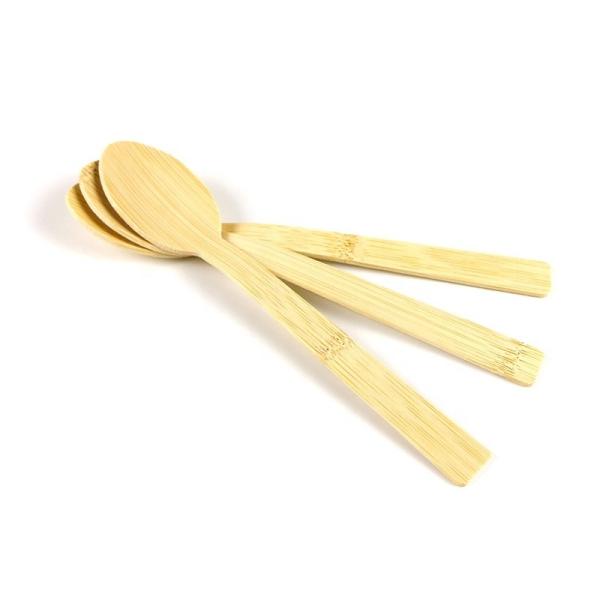 Party Restaurant Picnic and Home 2023 Eco-Friendly Disposable Bamboo Cutlery Set with Napkin
