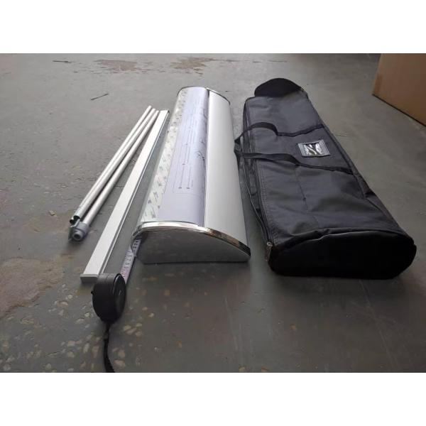 Flad retractable Wide Base Aluminum Roll up Banner Stand for Advertisement