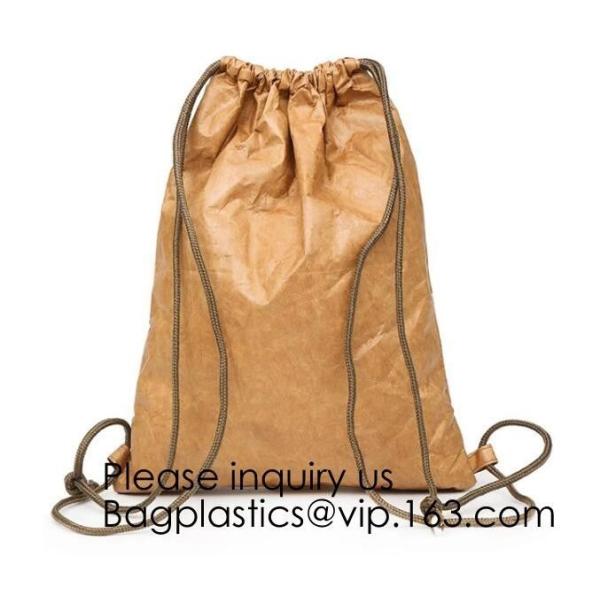 Backpack - Tyvek Bag Paper Bag,Waterproof Tyvek Bag For Gym Or Travel, Inside Zippered Pocket