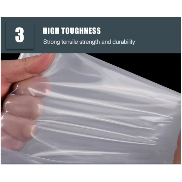 Bolsas transparentes de plástico con cremallera Bolsas recargables Bolsas transparentes de plástico PE