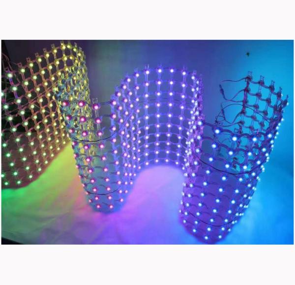 High Transparency LED Pixel Grid Screen Transparent Mesh Display P50 Grid LED Screen