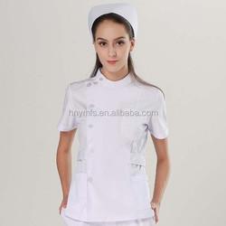 Hospital Medical Nurse Scrub Uniform Beauty Spa Set Short Sleeve 100%Cotton with the Best Price