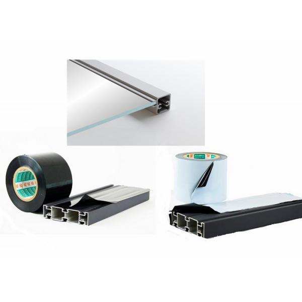 Eco Friendly Aluminium Protective Film / Black Protective Film For Workshop