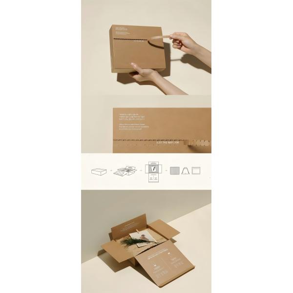 Eco Corrugated Cardboard Flat Boxes Tear Strip Zipper Box With Logo Packaging Shipping Mailer Kraft Box for Clothing Recyclable