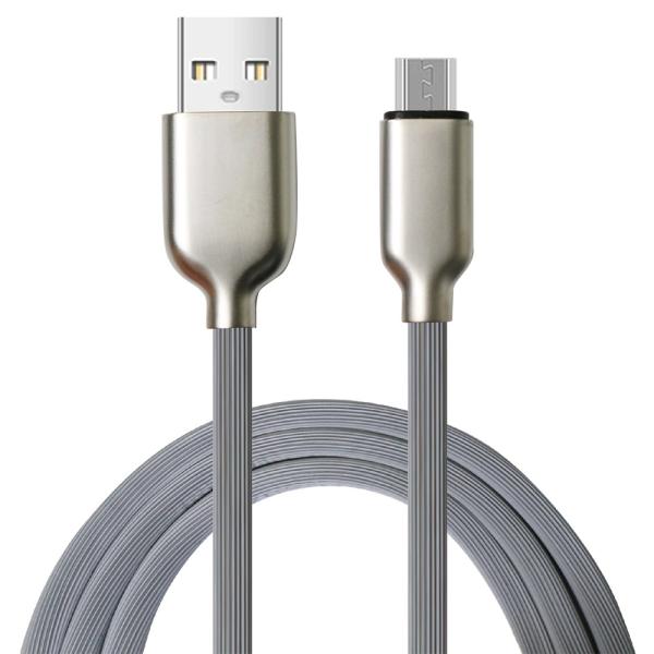 Gray TPE USB 2.0 Charging Cable 2A / 3A Output High Speed Data Transfer Cable