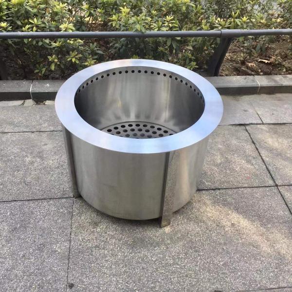 304 14 Inch Stainless Steel Outdoor Smokeless Stove BBQ Smoke Free Fire Pit