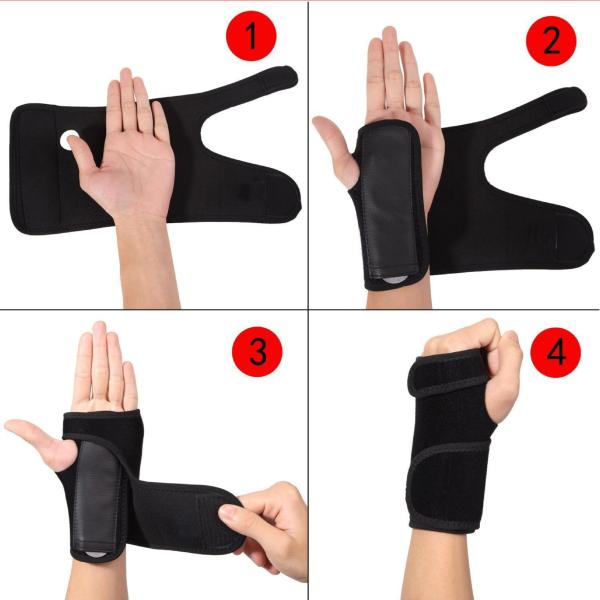 Uniform Size Fitness Sports Wrist Support Bandage Double Pressing