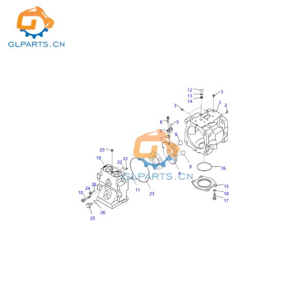 708-1S-00940 D375A Bomba principal hidráulica para Komatsu WA380 WA430 WA450