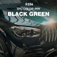 K036 TPU noir vert couleur film de protection de peinture automobile 8.0mil