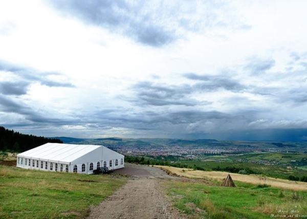 Aluminum Frame Material Outdoor Wedding Canopy Tent With Lining And Curtain