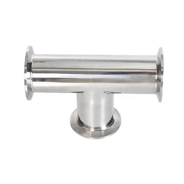 Oil Water Gas 3A DIN Cylindrical Head Code SS316L 304 Sanitary Standard Clamp Tee 1/4''-6