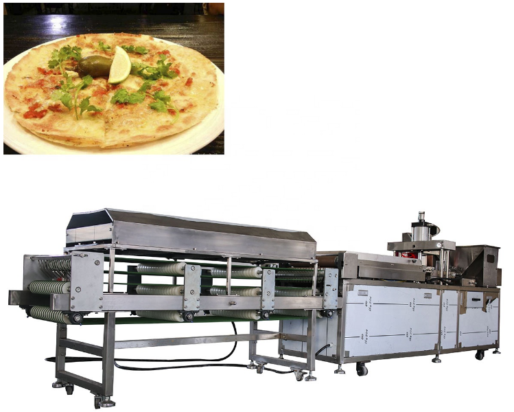 Различное электричество производственной линии Chapati Tortilla формы 250kg/H