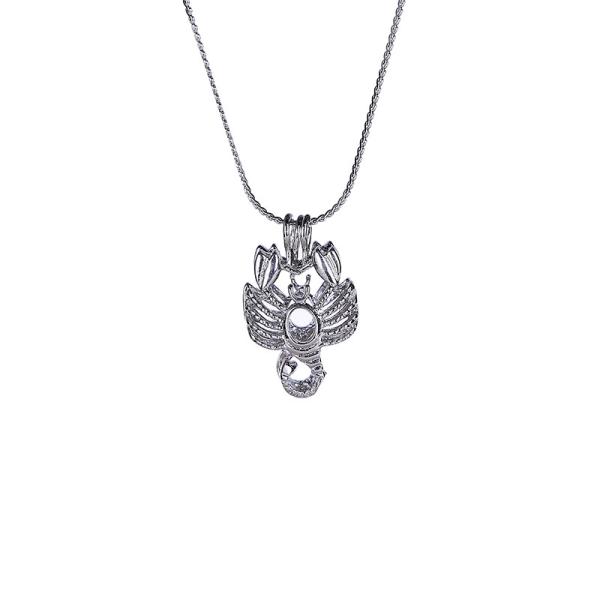 12 Horoscope Zodiac Love Wish Pearl Necklace Gift Set with Scorpio Cage Pendant  Innovative Birthday Gift
